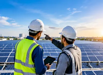 Solar energy technical learning and equipment training